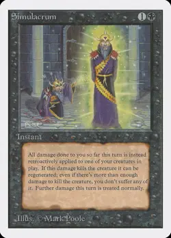 Simulacrum Unlimited NM Black Uncommon MAGIC THE GATHERING MTG CARD ABUGames - Image 1