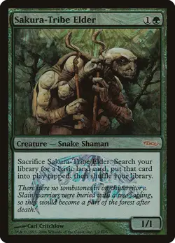 Sakura-Tribe Elder (JSS) FOIL Promo PLD Creature Special MAGIC MTG CARD ABUGames - Image 1