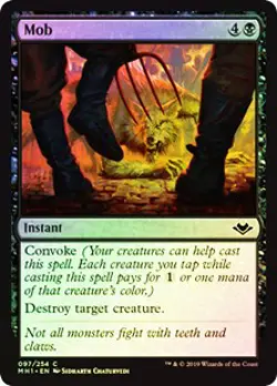 Mob FOIL Modern Horizons NM Black Common MAGIC THE GATHERING MTG CARD ABUGames - Image 1