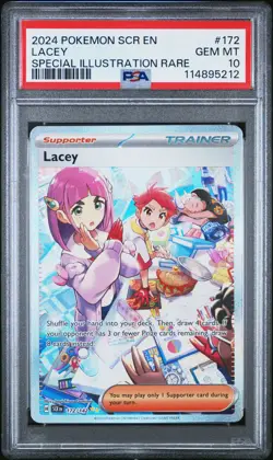 2024 Pokemon Scr En-Stellar Crown Lacey Special Illustration Rare PSA 10 - Image 1
