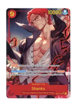 Shanks OP01-12 SEC* Alt Art PRB-01 The Best One Piece Card Game English - NM - Image 1
