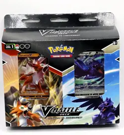 Pokemon TCG Lycanroc vs. Corviknight V Battle Deck Trading Card Game - Image 1
