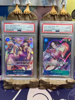 PSA 10 Sequential Set Boa Hancock OP01-078 & OP07-051 Set One Piece Card - Image 1