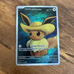 Eevee With Straw Hat Pokemon ACG Goddess Story Card Holo Foil Art Anime Cute Hot - Image 1