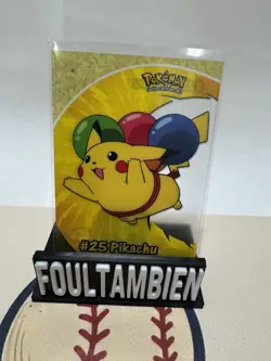 📈2000 Topps Chrome Pokemon TV Animation Edition Pikachu Clear Chase Card #PC1 - Image 1