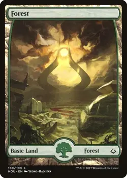 Forest (#189) - Foil Hour of Devastation MP MTG - Image 1