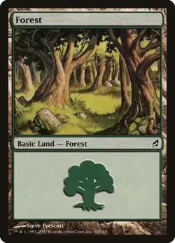 Forest (#300) - Foil Lorwyn MP MTG - Image 1