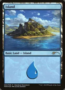 2x Island - Foil Promo Core Set 2019 MP MTG - Image 1