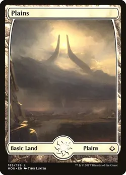 2x Plains (#185) - Foil Hour of Devastation MP MTG - Image 1