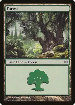 2x Forest (#249) - Foil Shards of Alara MP MTG - Image 1
