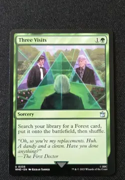 MTG - Three Visits - Universes Beyond: Doctor Who - NM Uncommon #235 Non Foil - Image 1