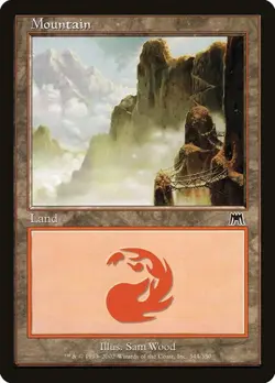 Mountain (#344) - Foil Onslaught MP MTG - Image 1