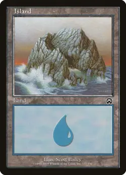 Island (#337) - Foil Mercadian Masques MP MTG - Image 1