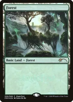 2x Forest (PF20) - Foil Promo MagicFest Promos MP MTG - Image 1