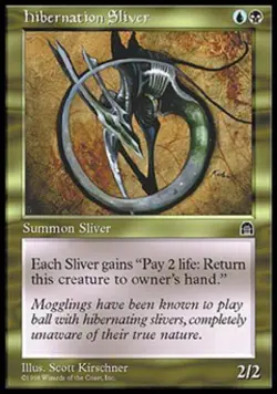 Hibernation Sliver - Light Play MTG Stronghold - Image 1