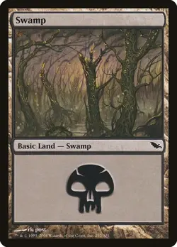 Swamp (#292) - Foil Shadowmoor MP MTG - Image 1