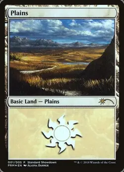 2x Plains - Foil Promo Core Set 2019 MP MTG - Image 1