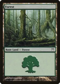 Forest (#303) - Foil Champions of Kamigawa MP MTG - Image 1