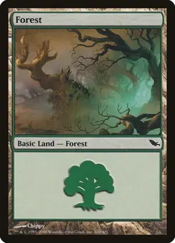 Forest (#300) - Foil Shadowmoor MP MTG - Image 1