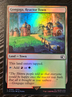 Gongaga Reactor Town FOIL Final Fantasy Magic the Gathering MtG NM - Image 1