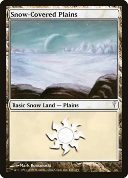 Snow-Covered Plains - Foil Coldsnap MP MTG - Image 1