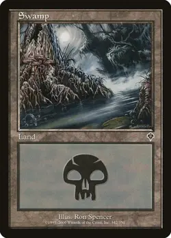 Swamp (#342) - Foil Invasion MP MTG - Image 1