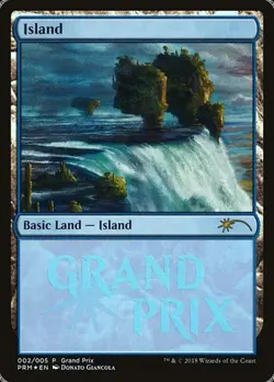 Island - Foil Promo Grand Prix Promos MP MTG - Image 1