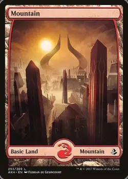 Mountain (#253) - Foil Amonkhet MP MTG - Image 1