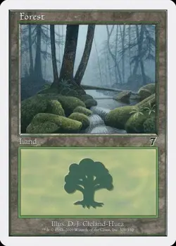 Forest (#328) - Foil 7th Edition MP MTG - Image 1