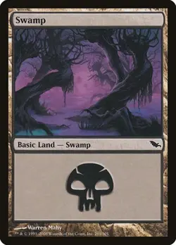 Swamp (#291) - Foil Shadowmoor MP MTG - Image 1