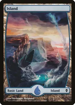 Island (#236) - Foil Zendikar MP MTG - Image 1