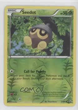 Seedot Reverse Foil Pokemon XY Flashfire #5 - Image 1