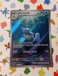 Pokemon TCG Wartortle 171/165 Art Rare Violet 151 Holo English 2023 - Image 1