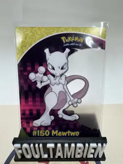 Mewtwo Topps Chrome Pokemon TV Animation Edition Clear Chase Cards #PC5 2000 - Image 1