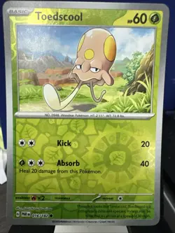 Toedscool 016/182 Reverse Holo Pokemon Paradox Rift LP - Image 1