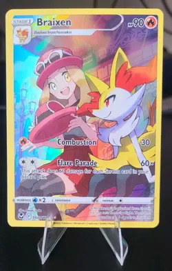 Braixen Pokemon • Ultra Rare • TG01/TG30 Silver Tempest Trainer Gallery NM - Image 1