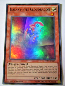 Yugioh! Galaxy-Eyes Cloudragon Wsup-En009 1st Ed Light Play!! - Image 1