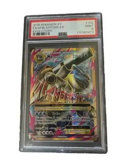 2016 Pokemon XY M Blastoise EX PSA 9 Mint Evolutions 102/108 - Image 3