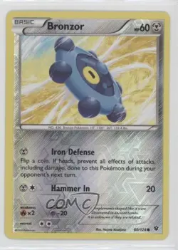 Bronzor Reverse Foil Pokemon XY Fates Collide #60 - Image 1