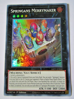 Yugioh! Springans Merrymaker Liov-En041 1st Ed Light Play!! - Image 1