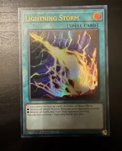 Yugioh! Lightning Storm RA01-EN061 Ultra Rare 1st Edition - Image 1