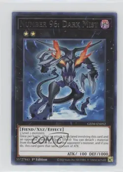Number 96: Dark Mist 1st Ed. YuGiOh Genesis Impact #GEIM-EN052 - Image 1
