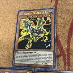 🔥 YUGIOH GOD CARDS! SLIFER, RA & OBELISK SECRET RARE ~ TN19-EN008 EN009 EN007 - Image 2