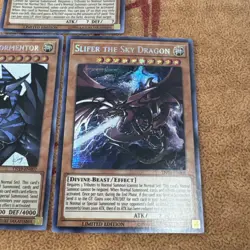 🔥 YUGIOH GOD CARDS! SLIFER, RA & OBELISK SECRET RARE ~ TN19-EN008 EN009 EN007 - Image 4