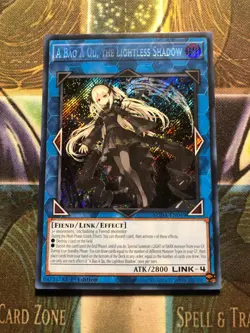 ** A BAO A QU, THE LIGHTLESS SHADOW ** 1ST EDITION SECRET RARE SUDA-EN049 YUGIOH - Image 1