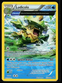 2015 XY - Primal Clash Ludicolo (Alpha) #37 Non Holo Rare Pokemon Card - Image 1