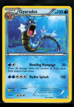 2013 Black & White - Legendary Treasures Gyarados #31 Non Holo Rare Pokemon Card - Image 1