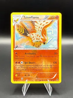 Pokemon TCG Talonflame XY Phantom Forces 10/119 Reverse Holo Rare Card NM - Image 1