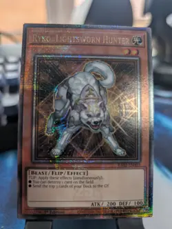 YuGiOh! Ryko, Lightsworn Hunter RA02-EN003 Quarter Century Rare 1st Ed - Image 1