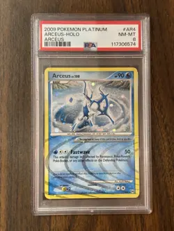 2009 Pokemon Platinum Arceus Holo PSA 8 Graded Card #AR4 - Image 1